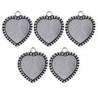 Metal Craft Fitting 5 Pics Heart Mirror Mc-588