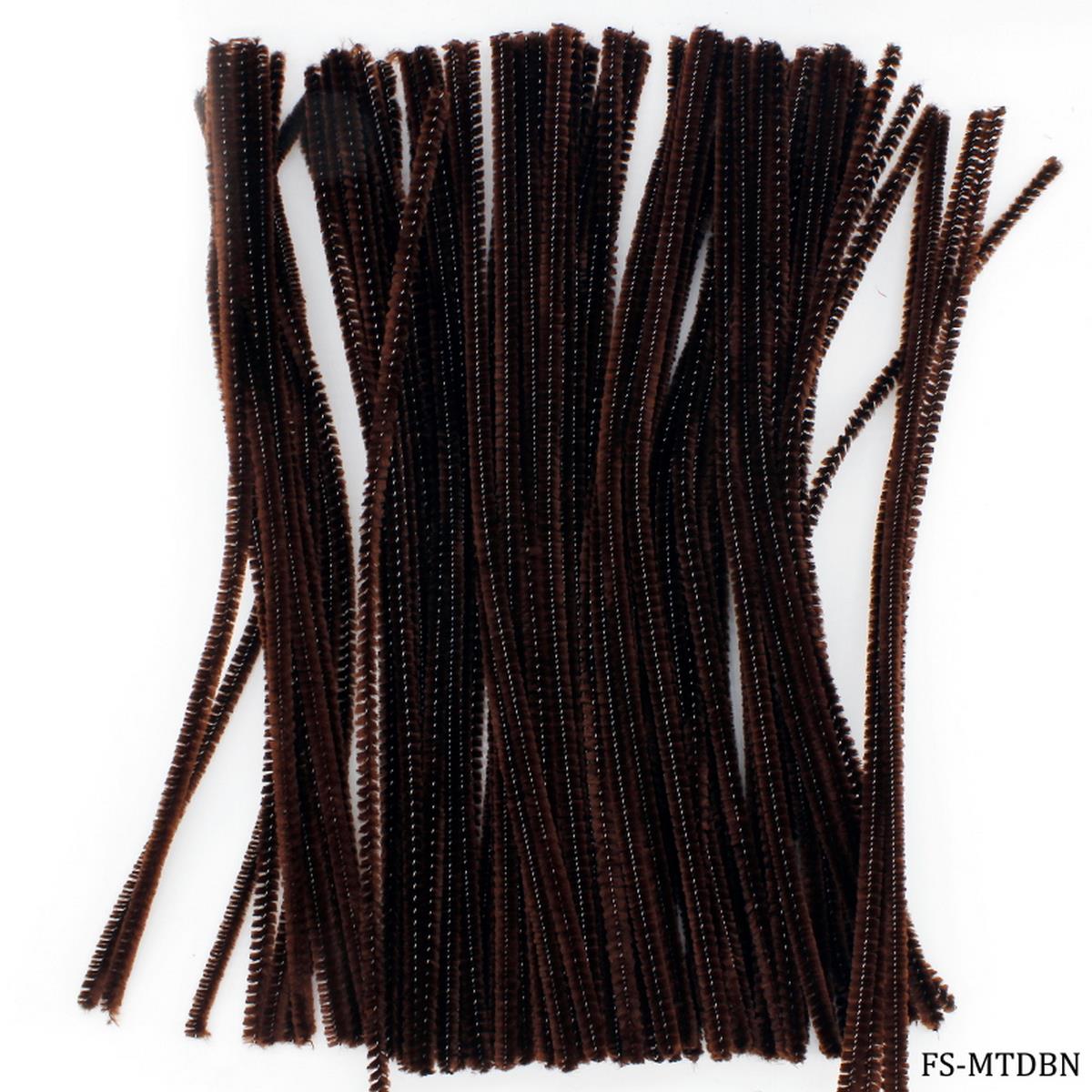 Jags Pipe Cleaner 100Pcs Dark Brown Fs-Mtdbn