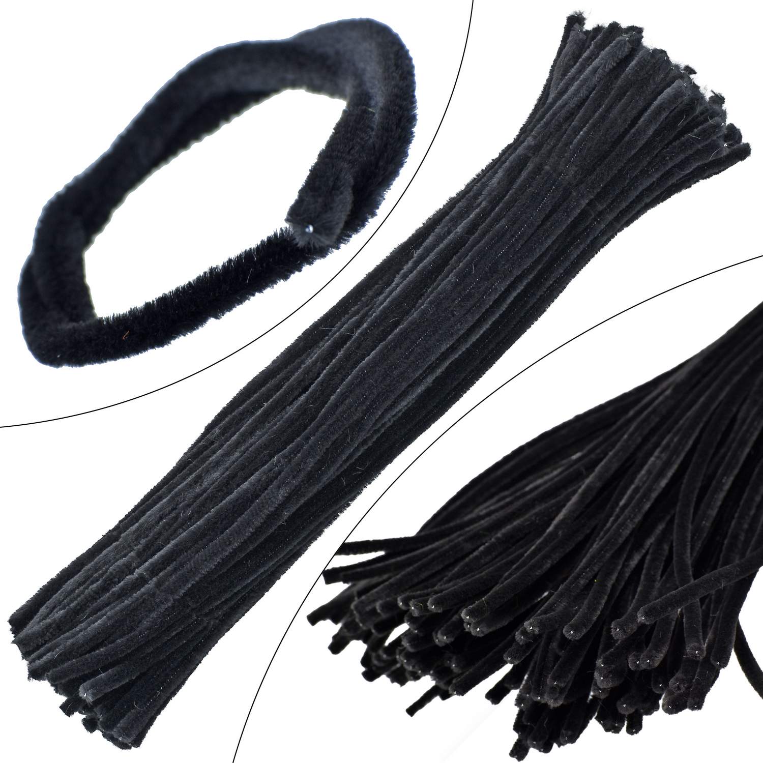 Jags Pipe Cleaner 100Pcs Black Fs-Mtbk