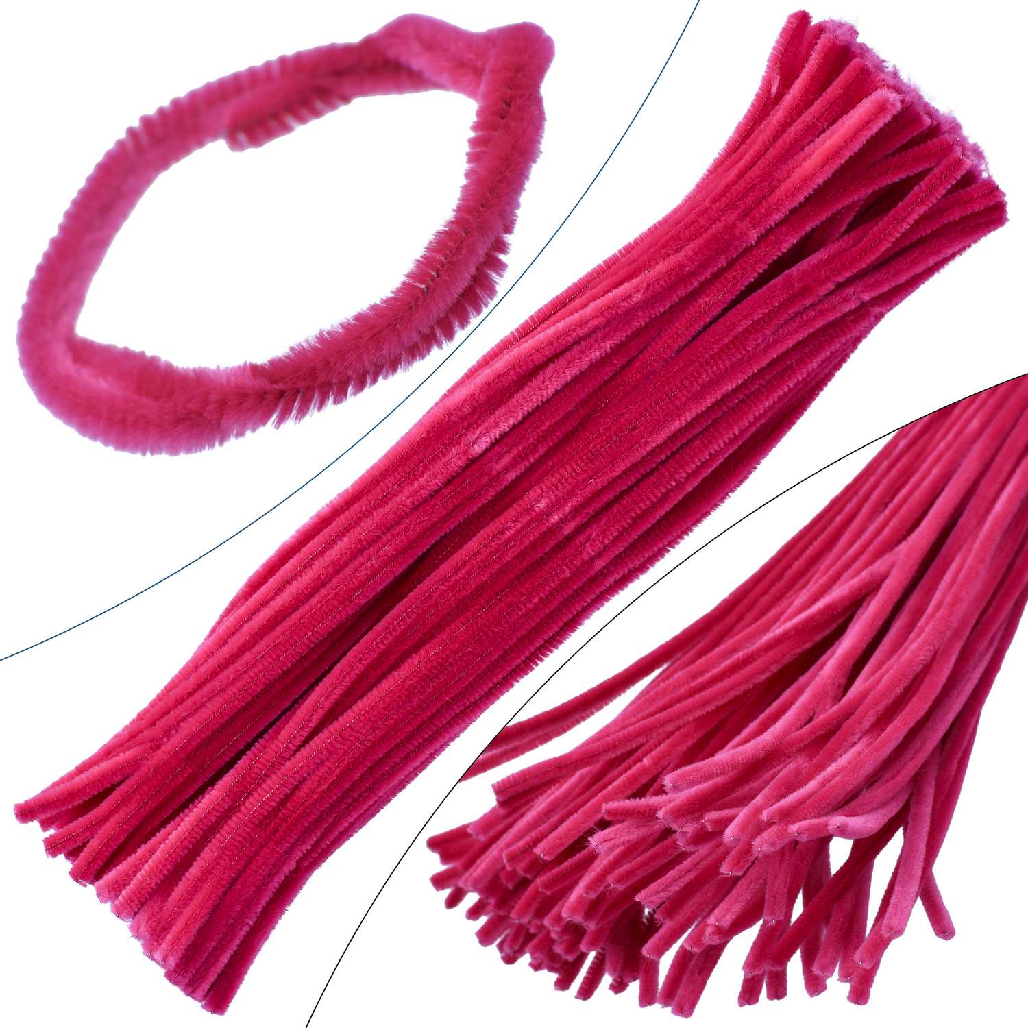 Jags Pipe Cleaner 100Pcs Pink Fs-Mtpk