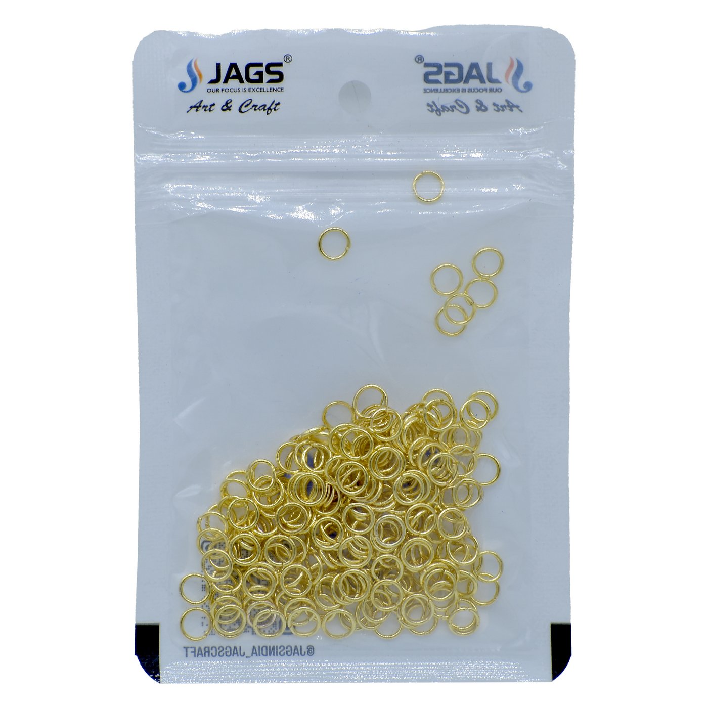 Jewellery Jump Ring Gold 20Gm 0.9X6Mm Small Qjrgg03