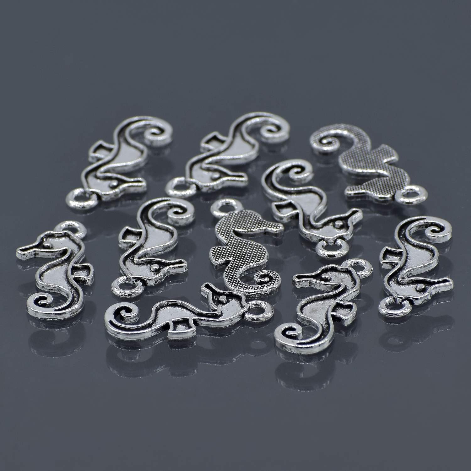 Metal Craft Fitting 10 Pics Sea Horse Mc-3998