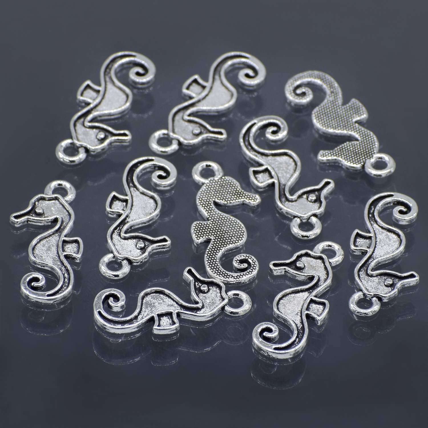 Metal Craft Fitting 10 Pics Sea Horse Mc-3998