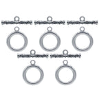 Metal Craft Fitting 5 Pics Set Toggle Clasp Mc-2065