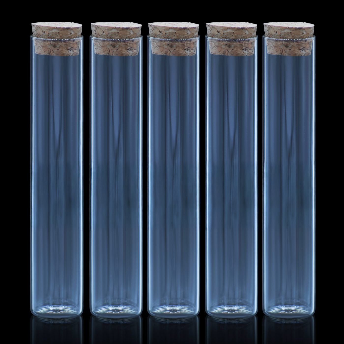 Glass Messages Bottle 5 Pcs Set 20*120 120Mm Gmb20X120