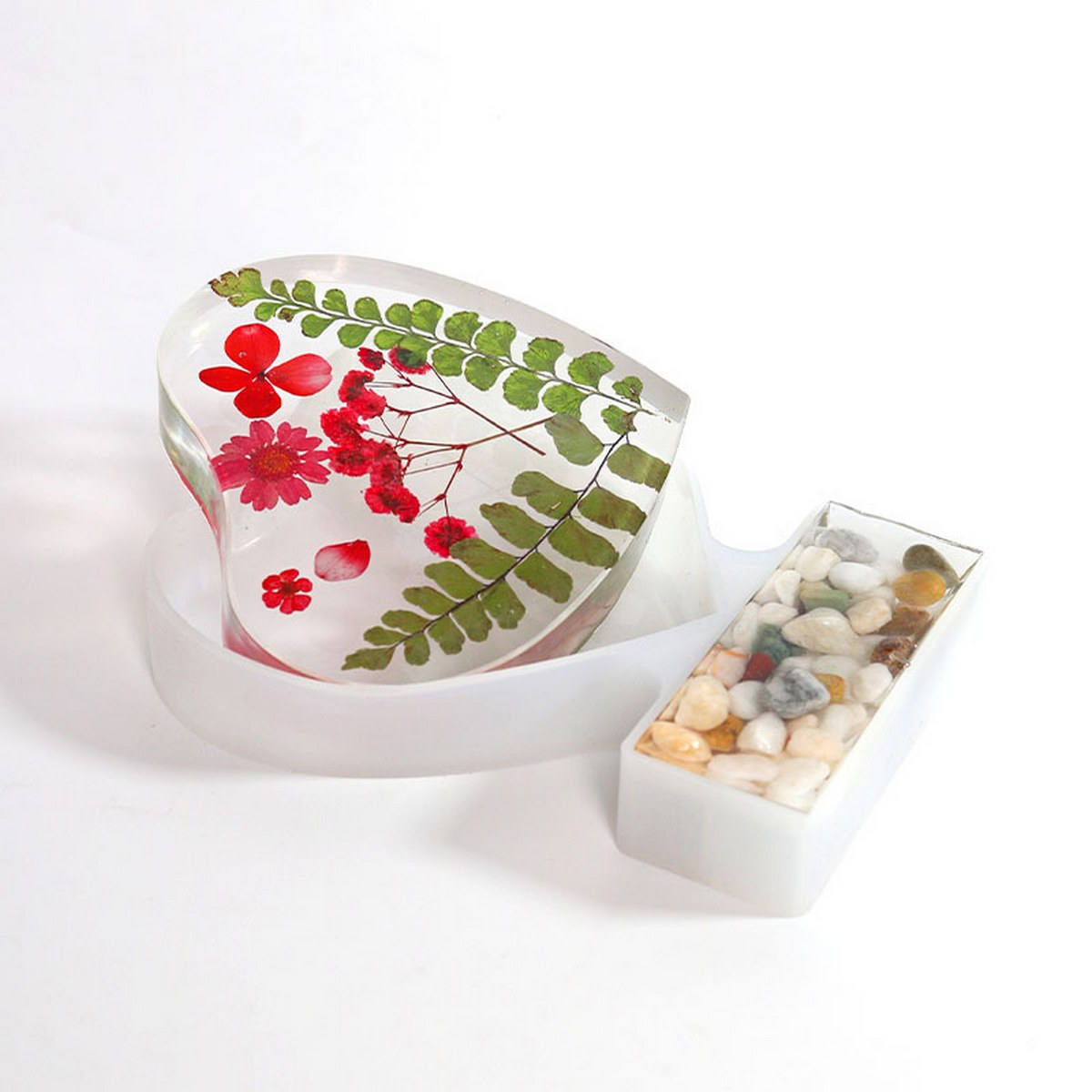 Jags Silicone Mould Heart Photo Frame With Stand JSM115