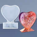 Jags Silicone Mould Heart With Stand JSM116