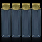 Mini Glass Bottles With Gold Cap 20ML 22X80MM 4Pcs GB22X20ML