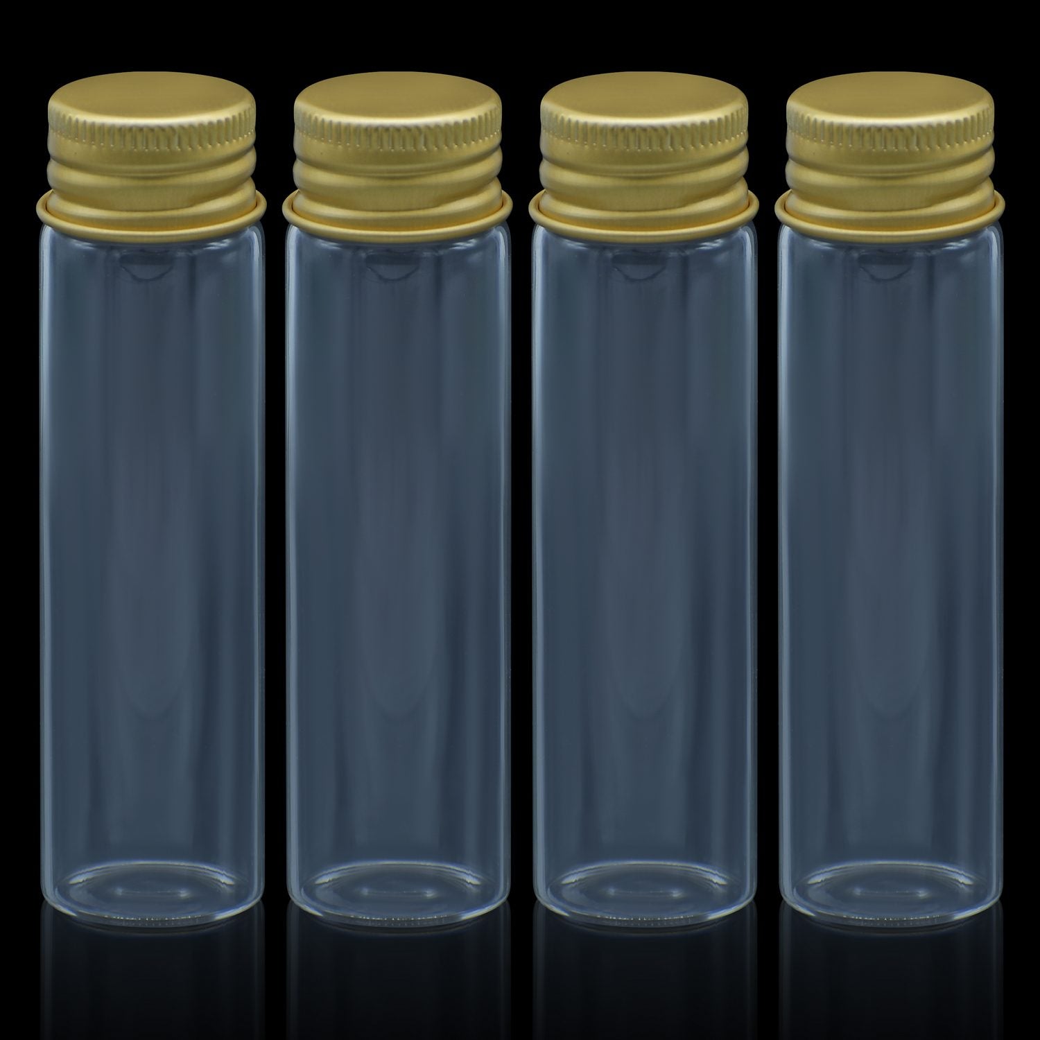 Mini Glass Bottles With Gold Cap 20ML 22X80MM 4Pcs GB22X20ML