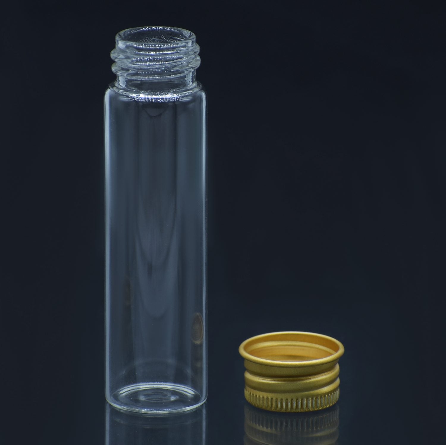 Mini Glass Bottles With Gold Cap 20ML 22X80MM 4Pcs GB22X20ML