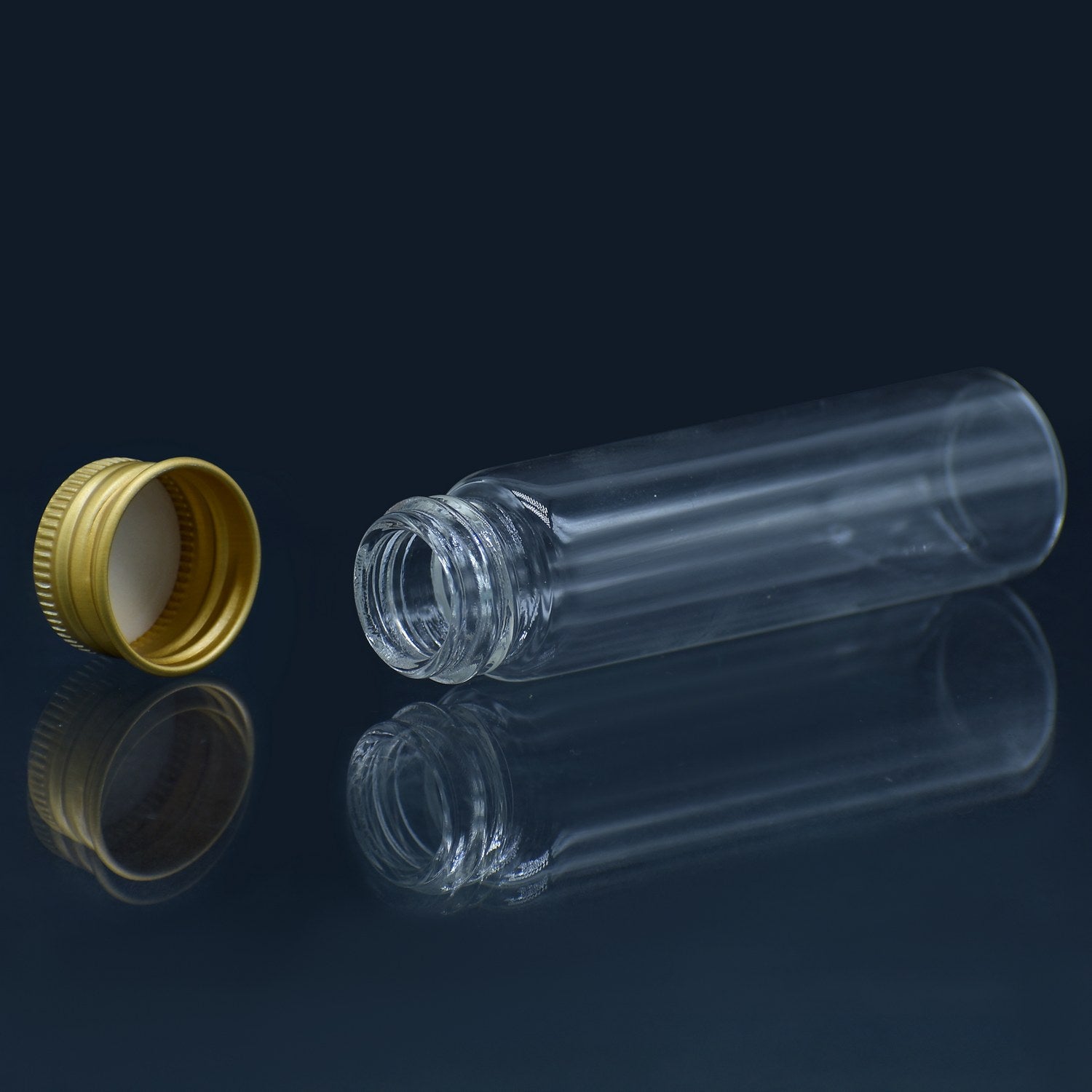 Mini Glass Bottles With Gold Cap 20ML 22X80MM 4Pcs GB22X20ML