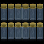 Mini Glass Bottles With Gold Cap 10ML 22X50MM 8Pcs GB22X10ML