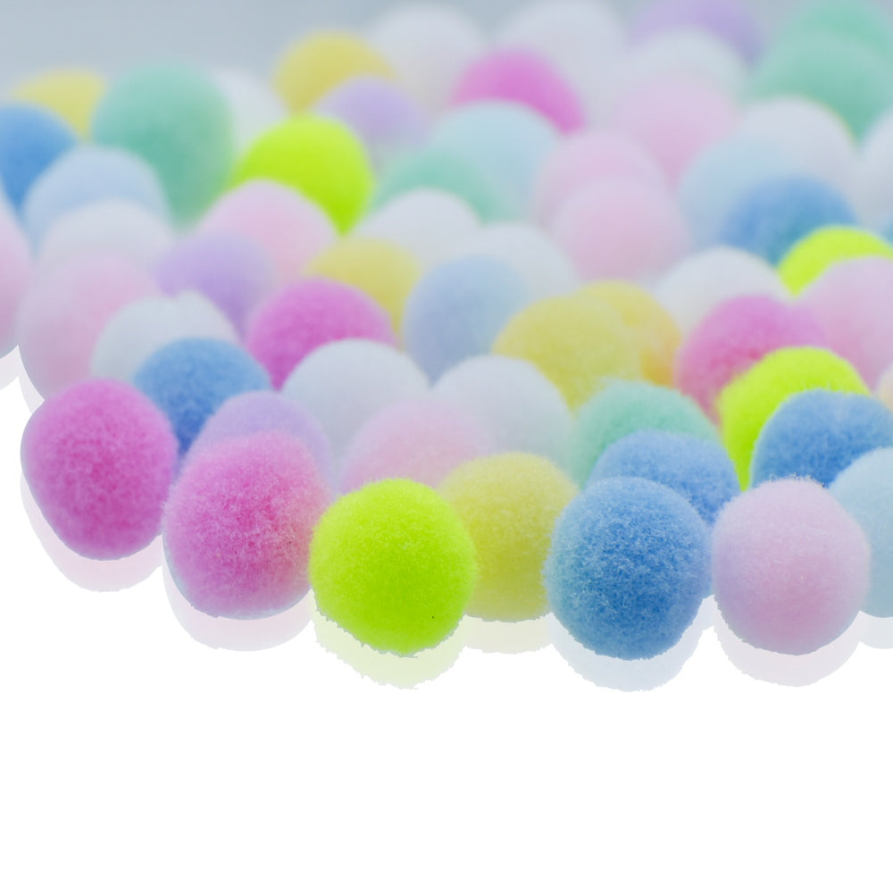 Poam Poam Ball Pastel Colors 1CM 100Pics Approx PPB00