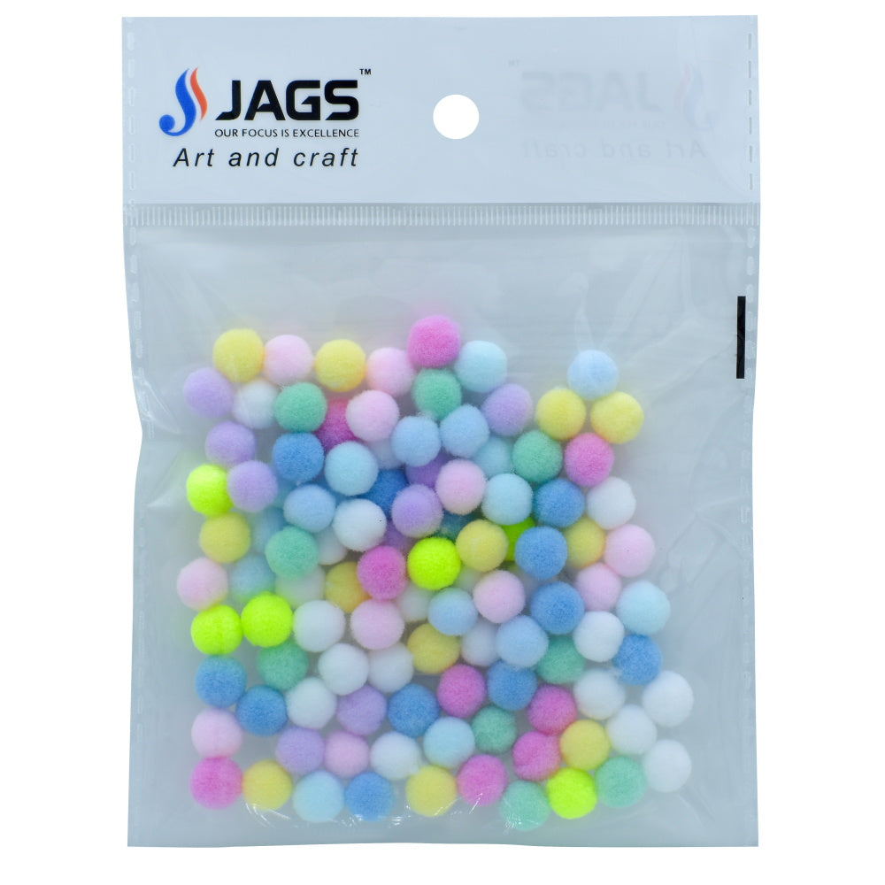 Poam Poam Ball Pastel Colors 1CM 100Pics Approx PPB00