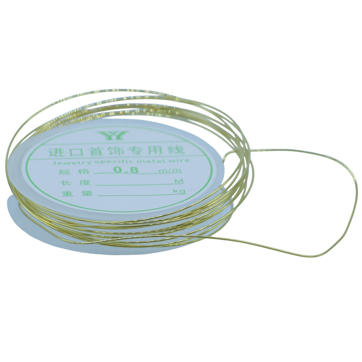 Beading Wire No 0.8MM 2.5MTR Golden Roll BW8MG-8M