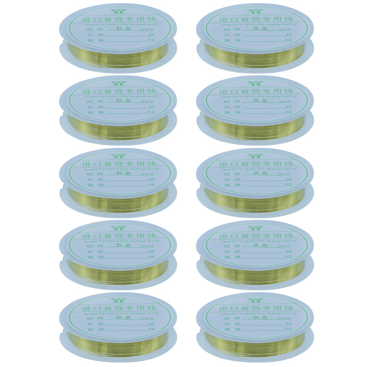 Beading Wire No 0.8MM 2.5MTR Golden Roll BW8MG-8M