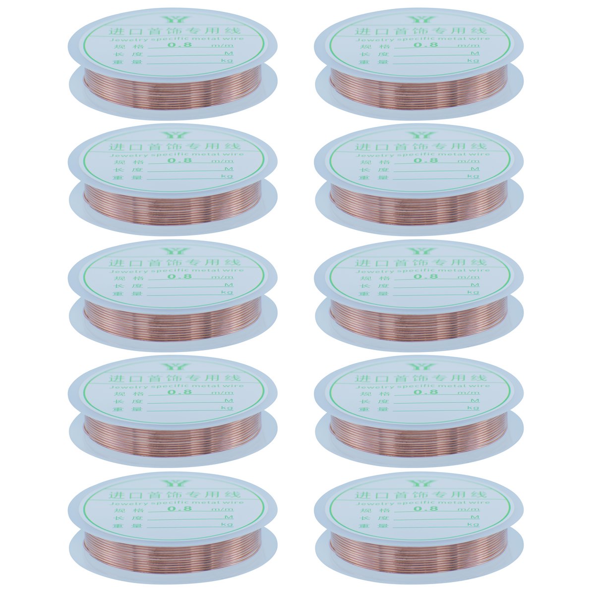 Beading Wire No 0.8MM 2.5MTR Copper Roll BW8MC-8M