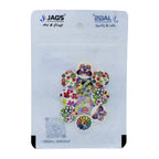 Jags Craft Decorative Button Round Printed 24L 10Pc JCDBP44