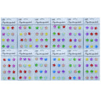 Sticker Crystal Star Multi Colour JB58-E