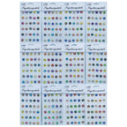 Sticker Crystal Shells Multi Colour JB58-I