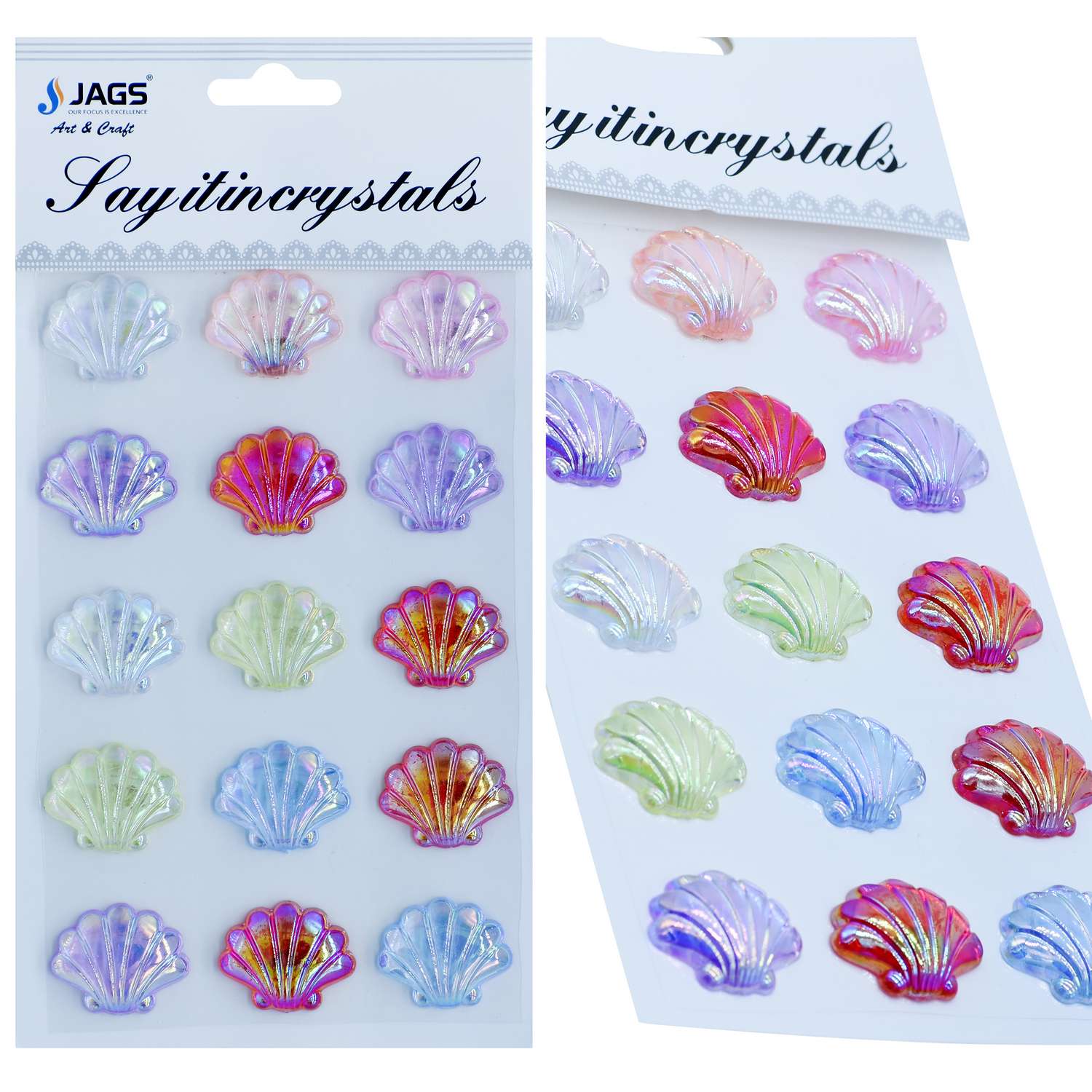 Sticker Crystal Shells Multi Colour JB58-N