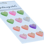Sticker Crystal Heart Multi Colour JB58-H