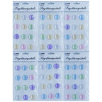 Sticker Crystal Round Star Multi Colour JB58-D