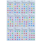 Sticker Crystal Flower Multi Colour JB58-B