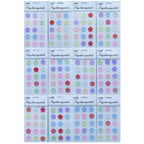 Sticker Crystal Flower Multi Colour JB58-Q