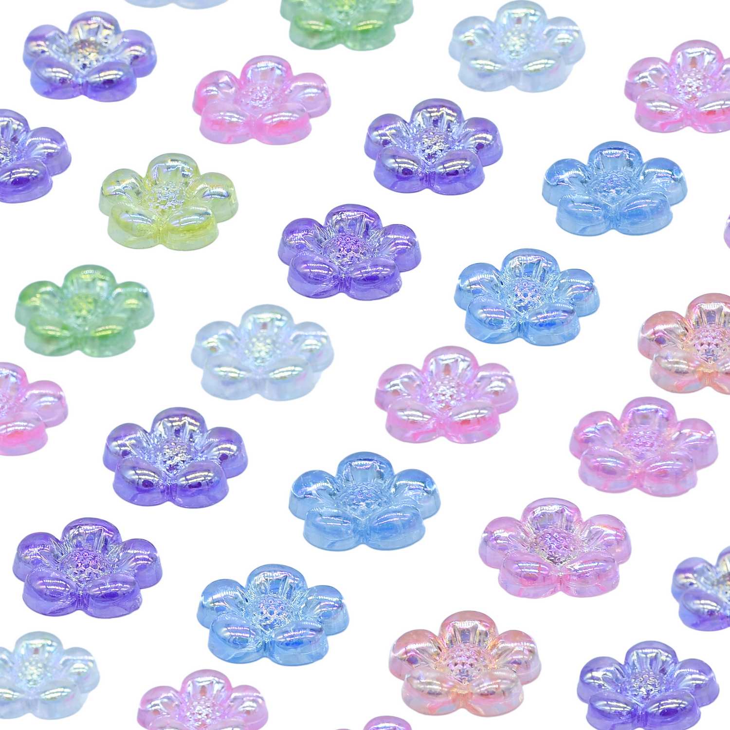 Sticker Crystal Flower Multi Colour JB58-Q