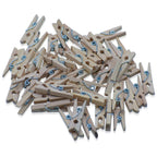 Wooden Clip Natural 50Pcs Mini Small 2.5CM WCSP-01