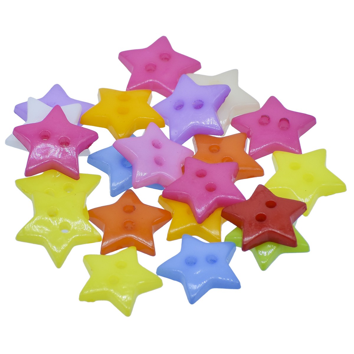 Jags Craft Decorative Button Star 24L 20Pc JCDBP13