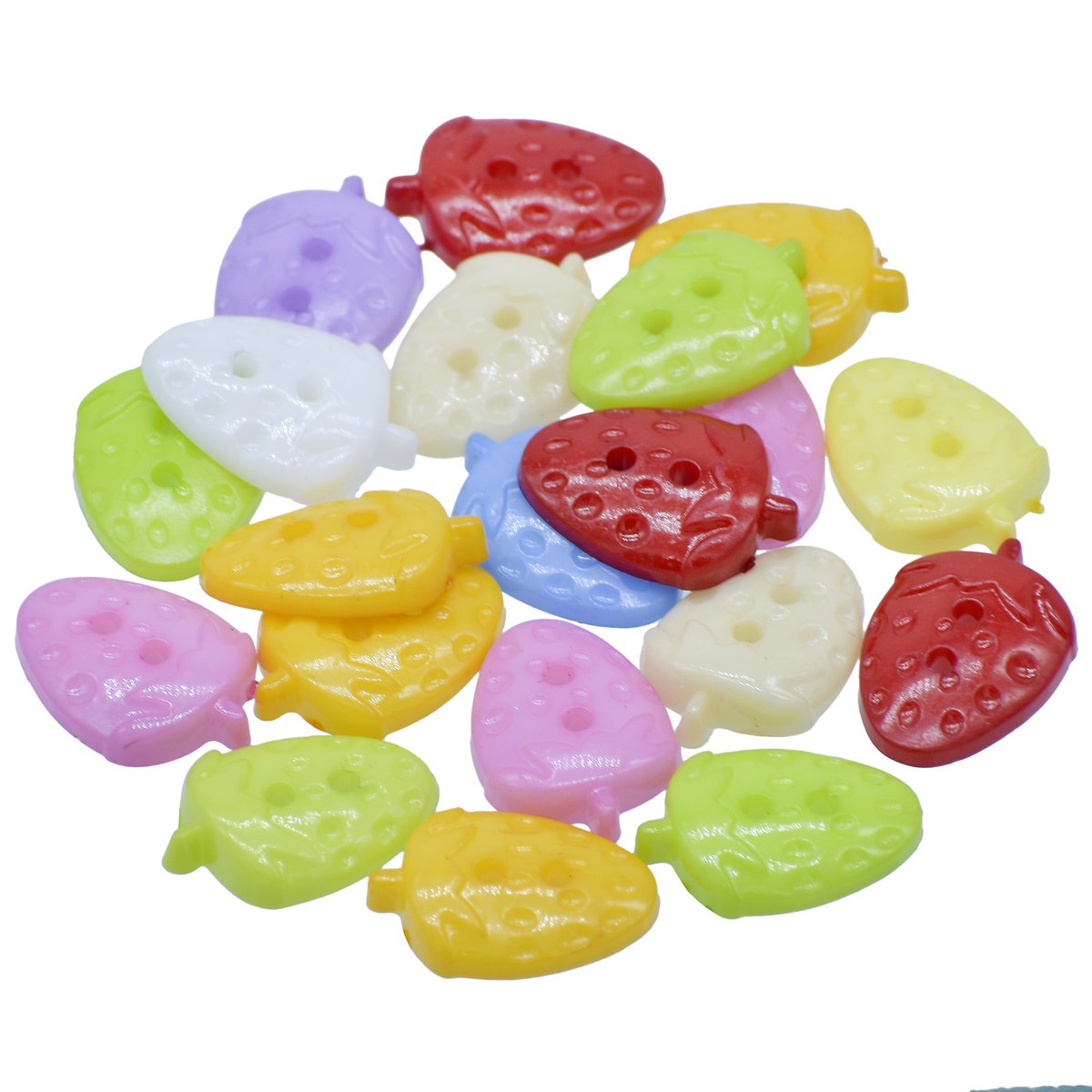 Jags Craft Decorative Button Strawberry 28L 20Pc JCDBP07