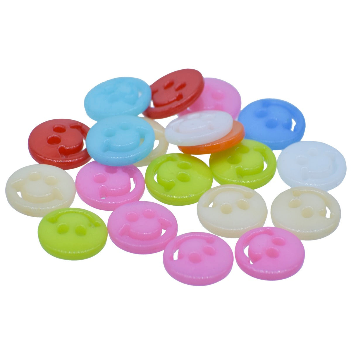 Jags Craft Decorative Button Smiley 24L 20Pc JCDBP15