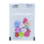 Jags Craft Decorative Button Heart 28L 20Pc JCDBP10