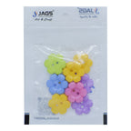 Jags Craft Decorative Button Flower 34L 10Pc JCDBP09