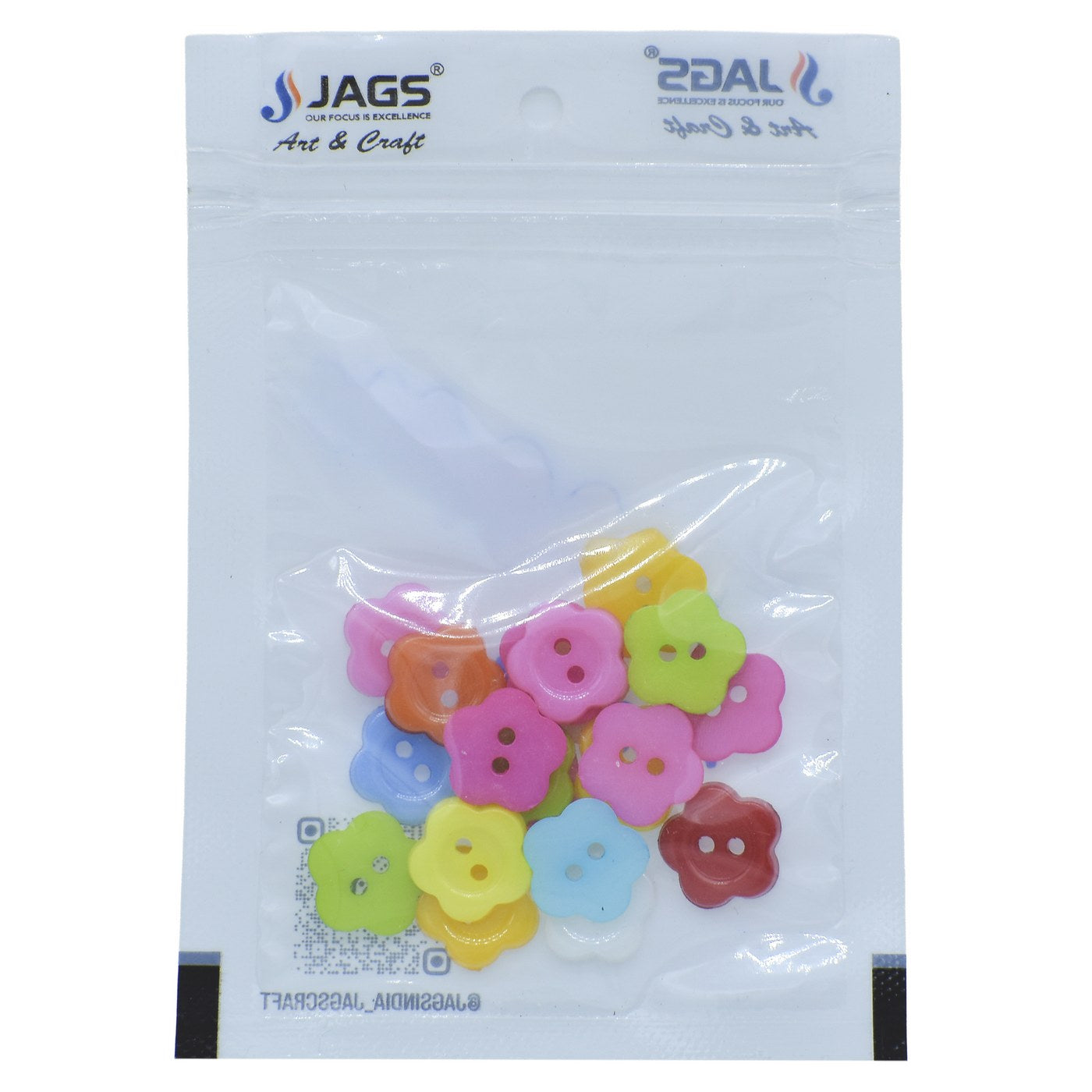 Jags Craft Decorative Button Flower 20L 20Pc JCDBP20