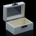 Wooden Empty Box Small Top Window Rectangle AM038
