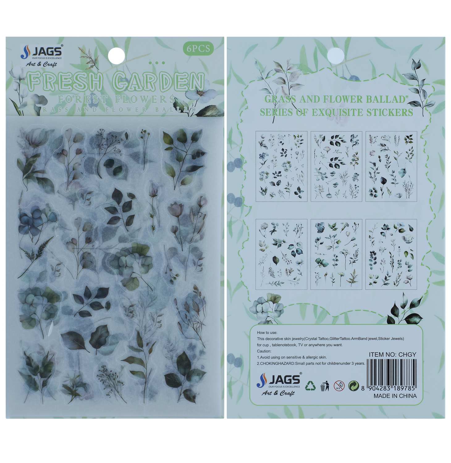 Sticker Forest Flower Mix Colour CHGY