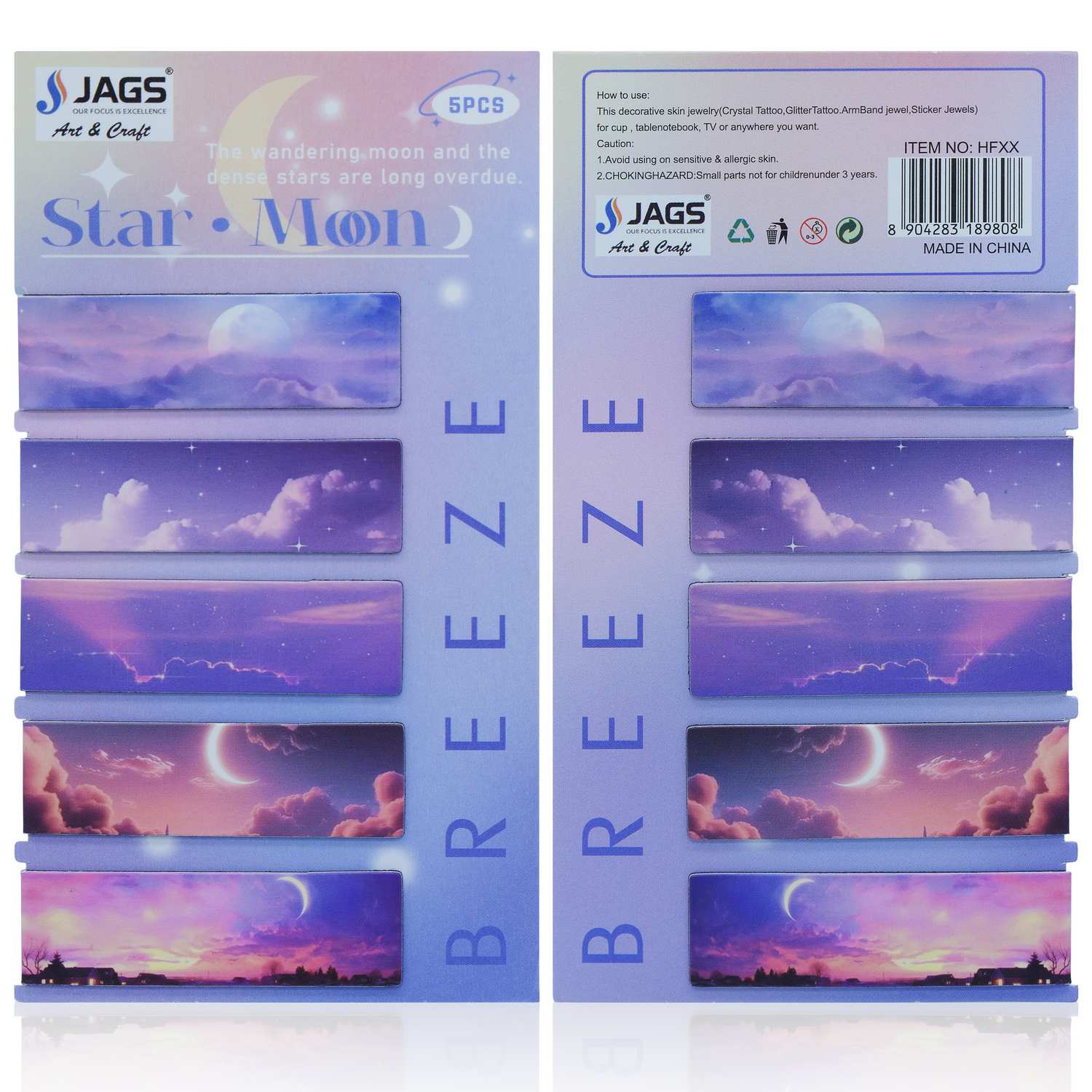 Magnetic Bookmarks Breeze Mix Colour HFXX