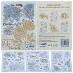 Sticker Flower Plant Mix Colour HYSX