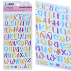 Sticker Alphabet Mix Colour ZW-BYA
