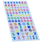 Sticker Letter ABC/123 Mix Colour ZW-DAB
