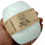 knit wit raffia yarn 50gm off white