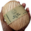 knit wit raffia yarn 50gm peach