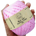 knit wit raffia yarn 50gm pink