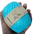 knit wit raffia yarn 50gm sky blue