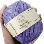 knit wit raffia yarn 50gm purple