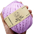 knit wit raffia yarn 50gm light purple