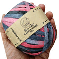 knit wit raffia yarn 50gm multicolor black